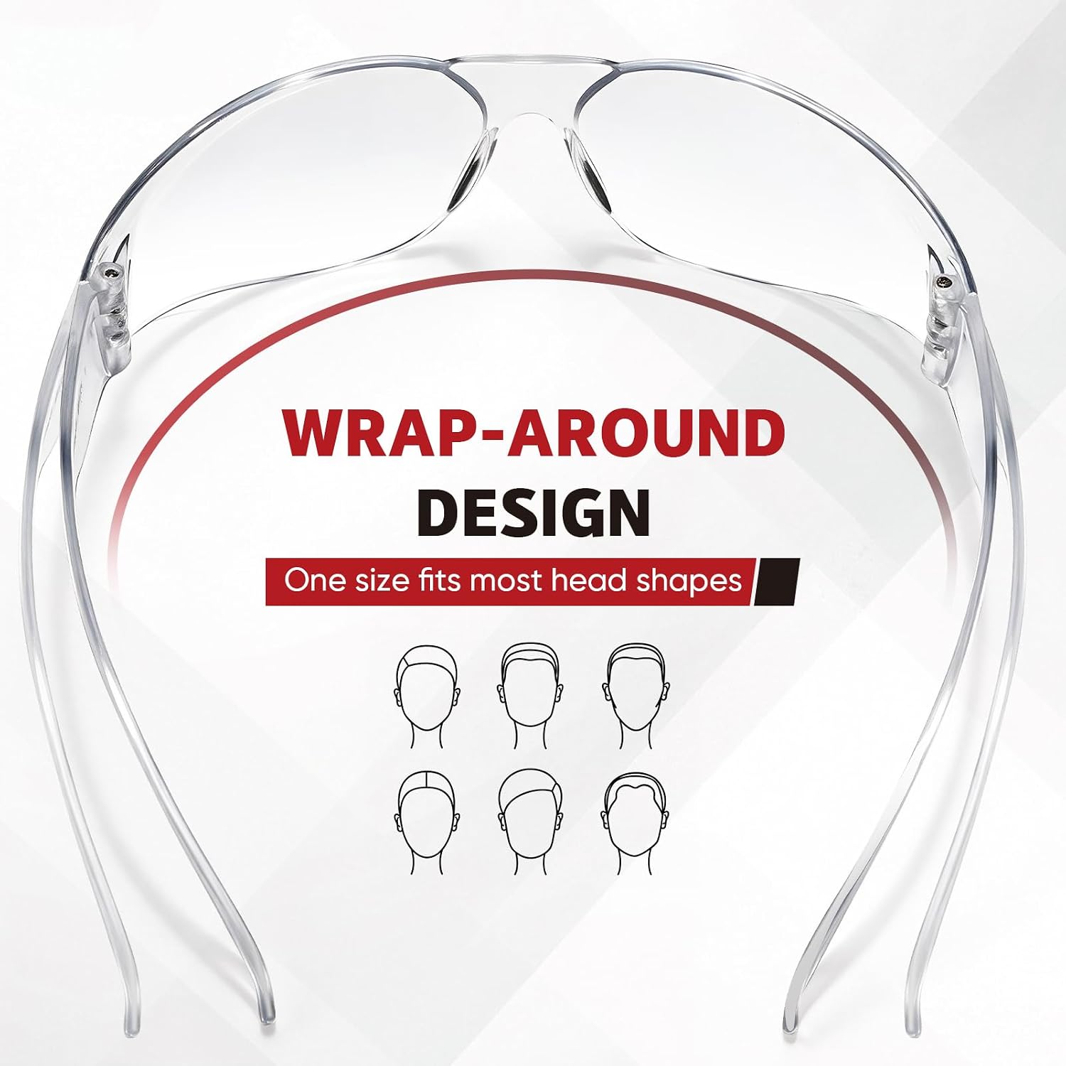 40 Pack Clear Safety Glasses for Men & Women, Meets ANSI Z87.1 Standard
