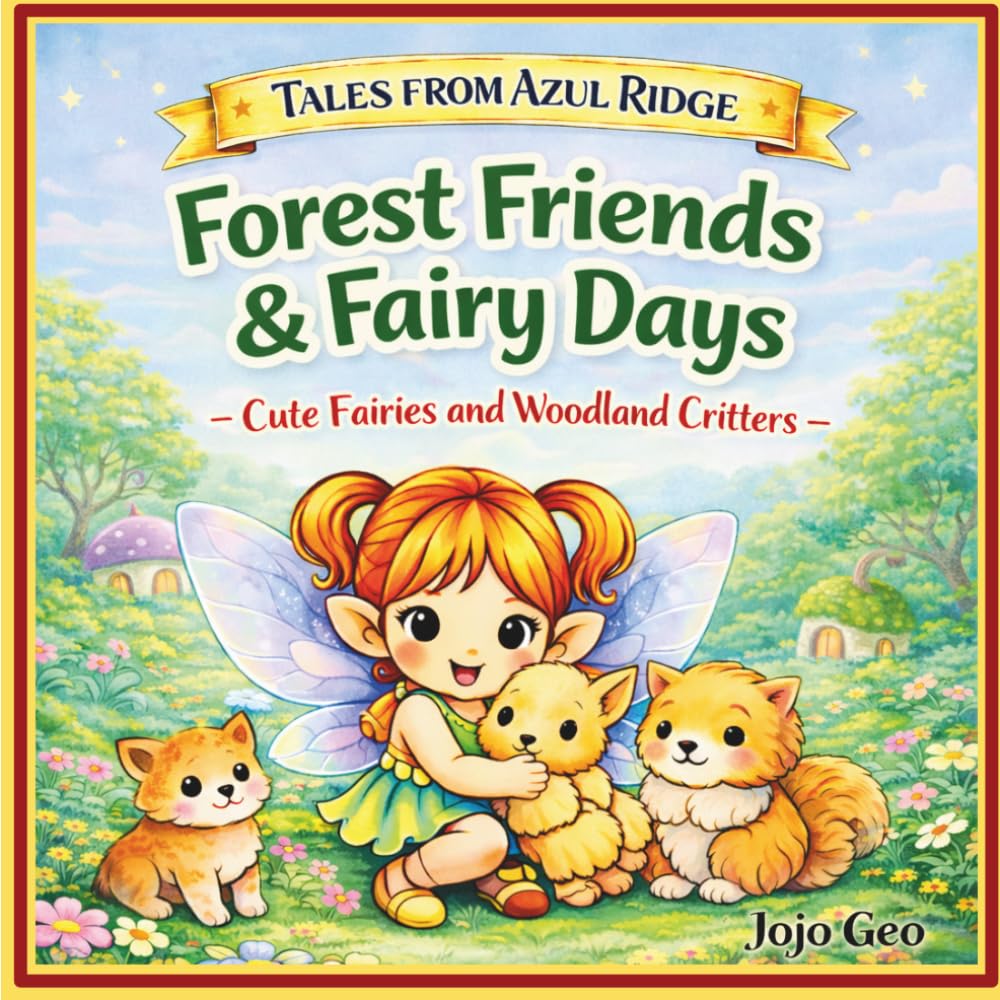 Tales from Azul Ridge: Forest Friends and Fairy Days — A Cozy Coloring Adventure for Kids and Adults: A Cute Fairy and Woodland Animal Coloring Book (Tales from Azul Ridge)