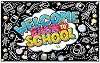 ZTHMOE 72x43inch Welcome Back to School Backdrop First Day of Kindergarten Black Photography Background Teachers and Students Lunch Party Decorations Photo Booth
