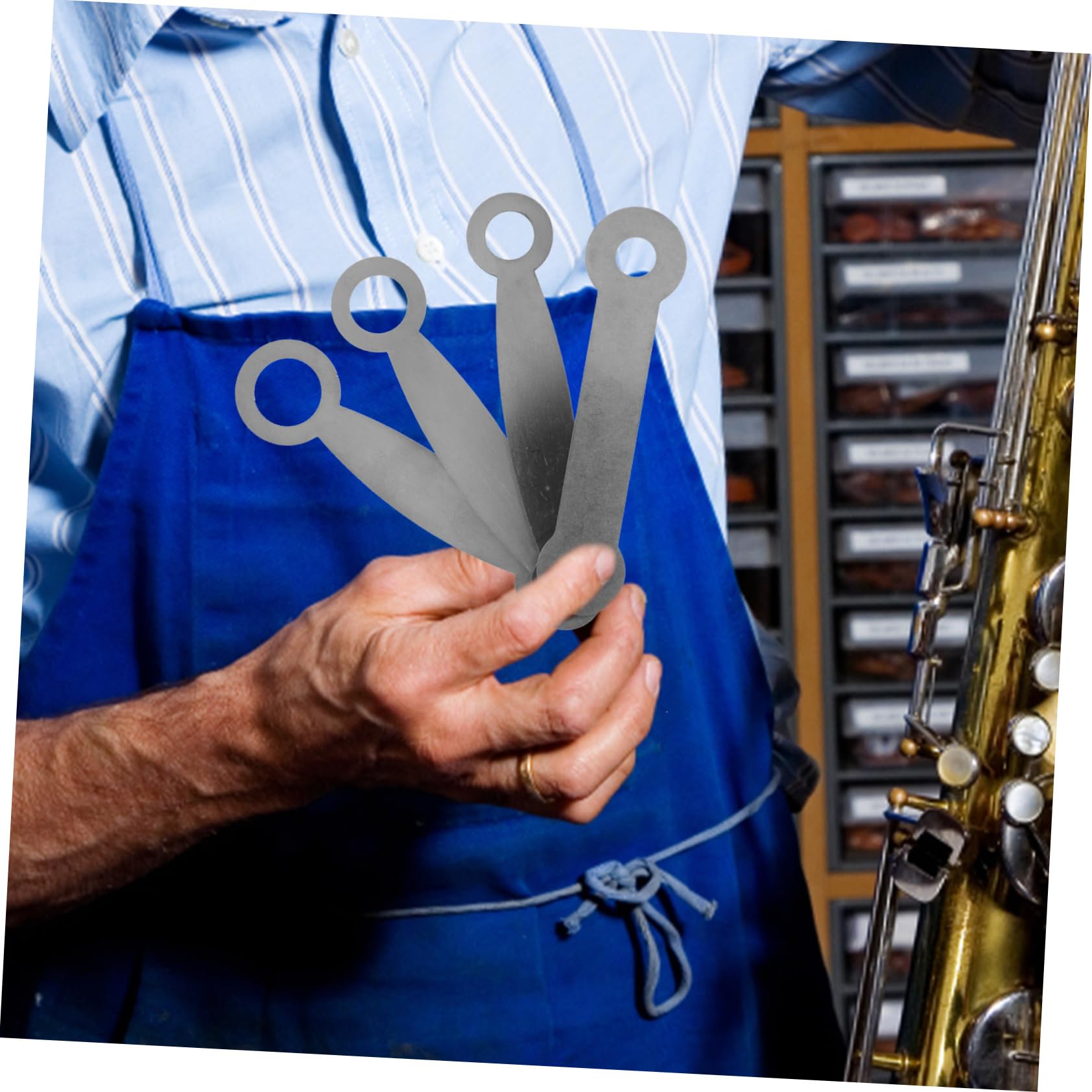 VICASKY Reparaturset Für Blasinstrumente Mit Werkzeugen Für Saxophone Klarinetten Und Flöten Langlebiges Zubehör Aus Rostfreiem Material Für Sorgfältige Reparaturen Und Einstellungen