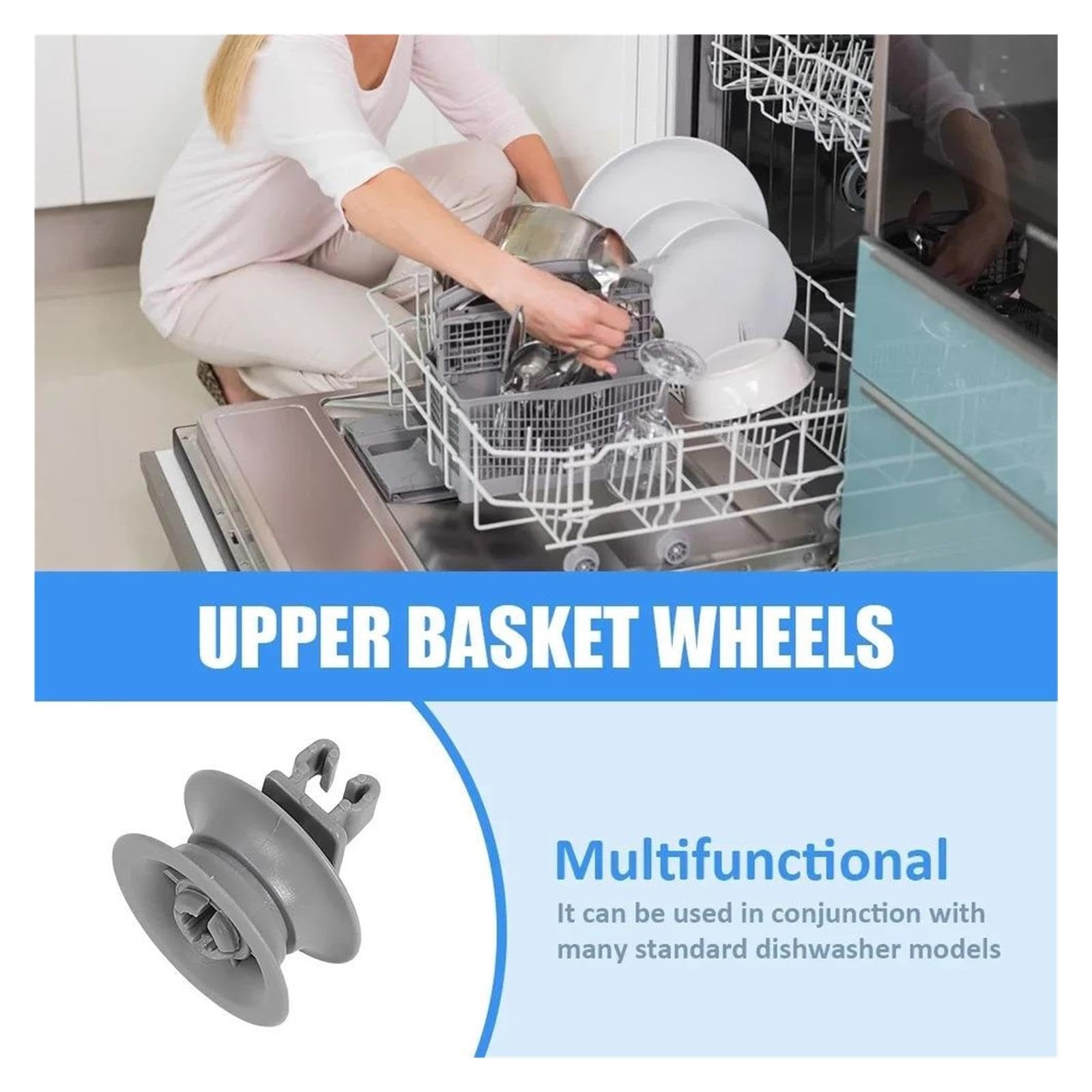 Ruedas De Cesta De Lavavajillas,Compatible Con Siemens