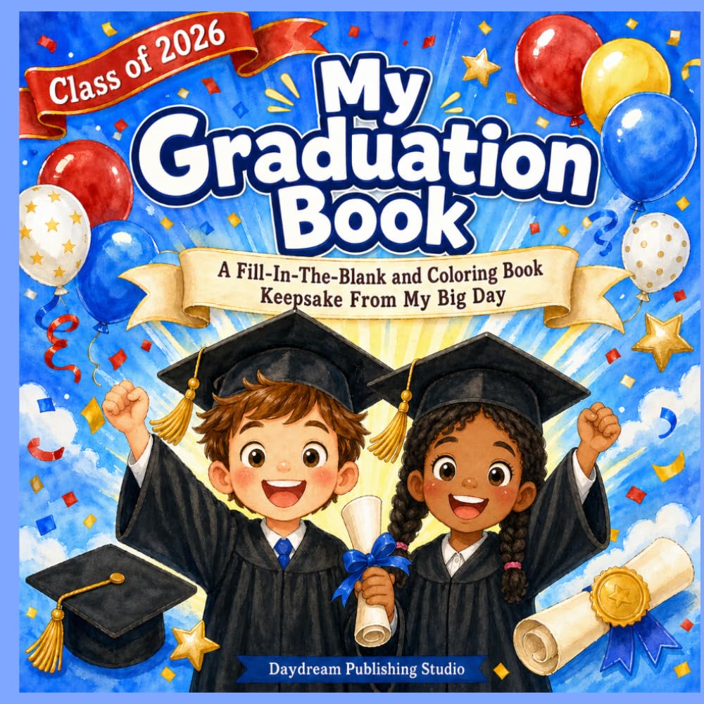 My Graduation Book: A Fill-In-The-Blank and Coloring Book Keepsake From My Big Day | Pre-K & Kindergarten Graduation Gift
