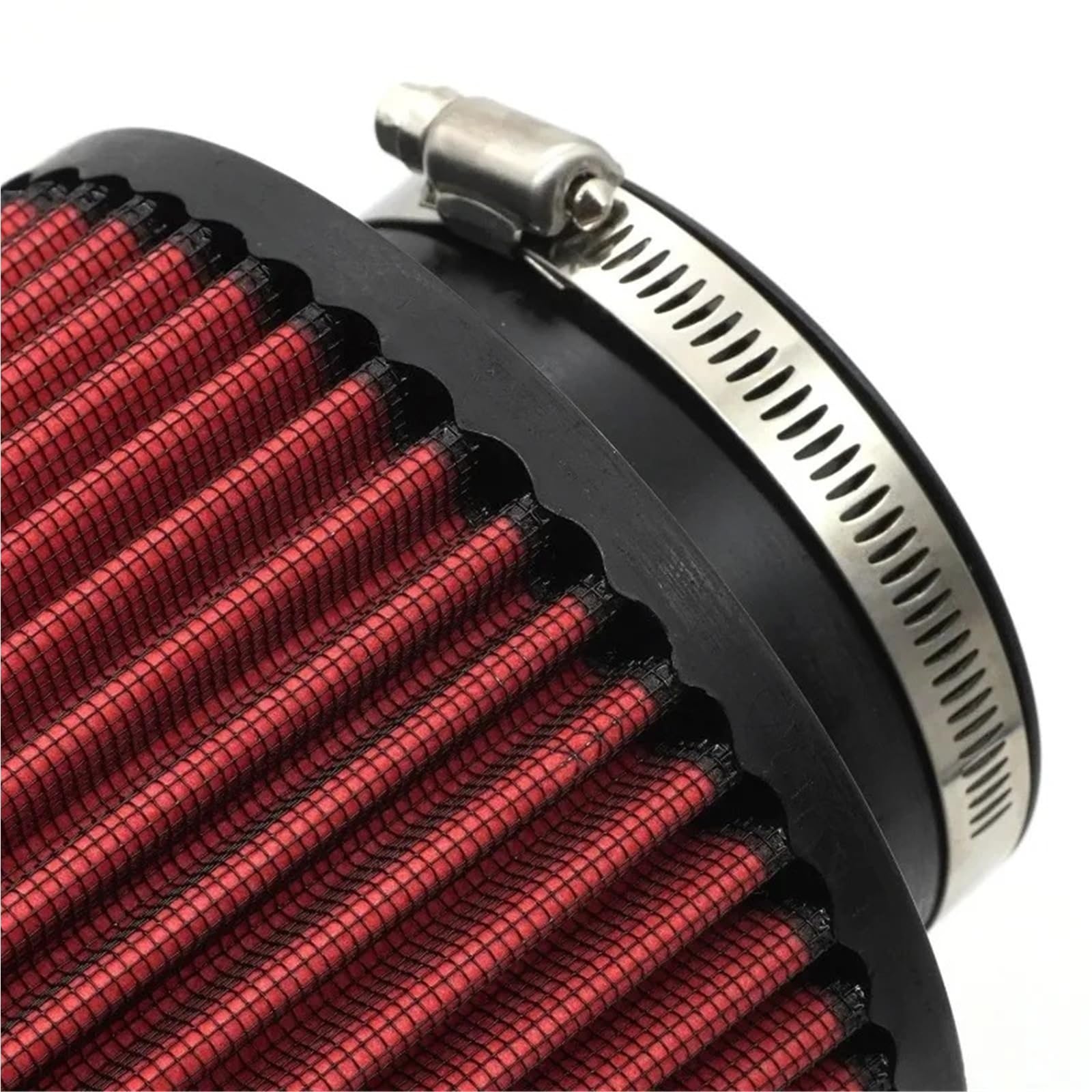 Filtr powietrza 76mm 4-calowy filtr powietrza Sport samochodowy Zimne układy dolotowe Zestaw filtrów Auto Części uniwersalne Stożek adaptera rurowego(101mm-Green)