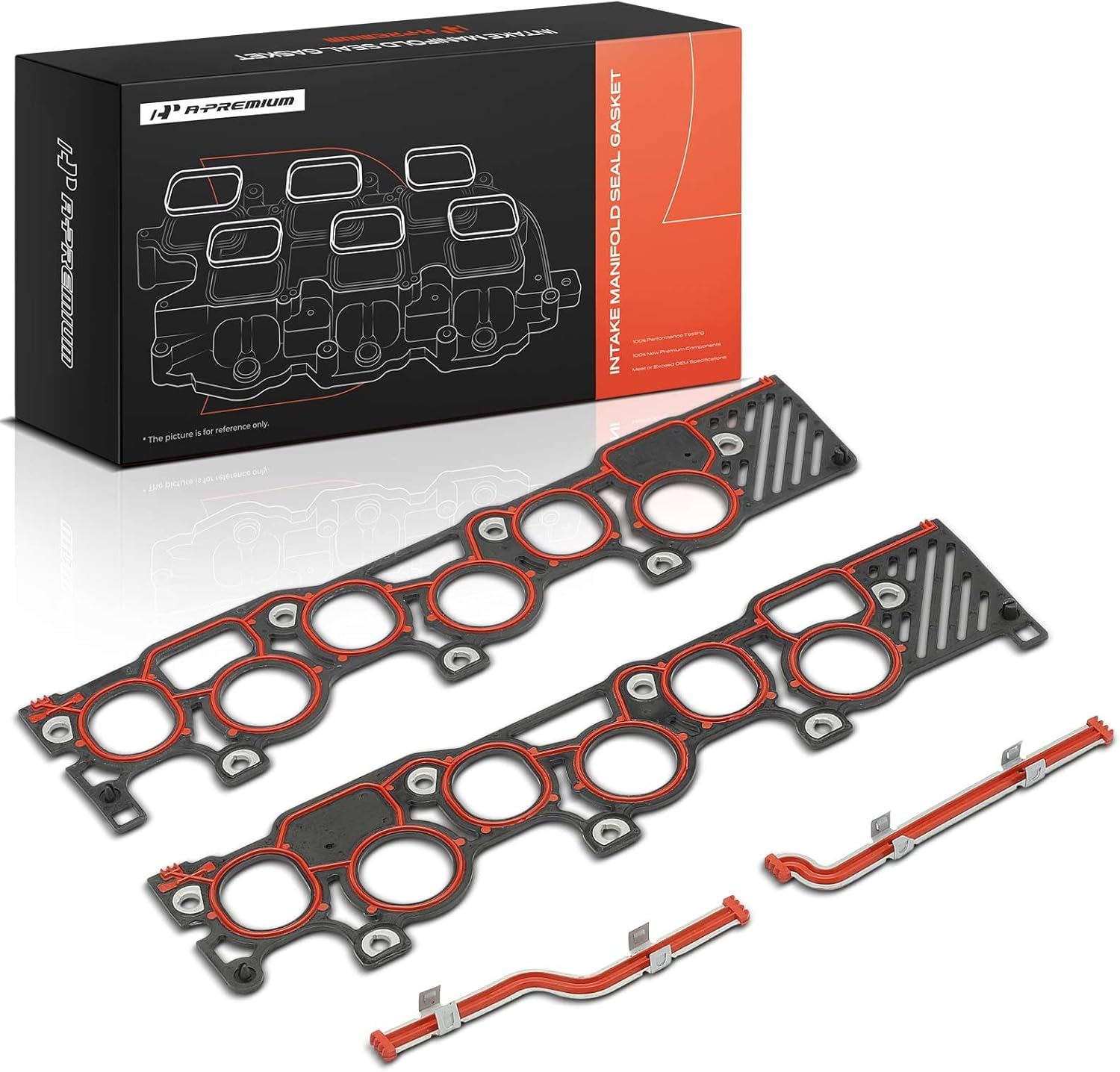 A-Premium Lower Engine Intake Manifold Gasket Set Compatible with Ford F-150 F150 E-150 E-250 Econoline E-150 Econoline Club Wagon 1997-1998, 4.2L
