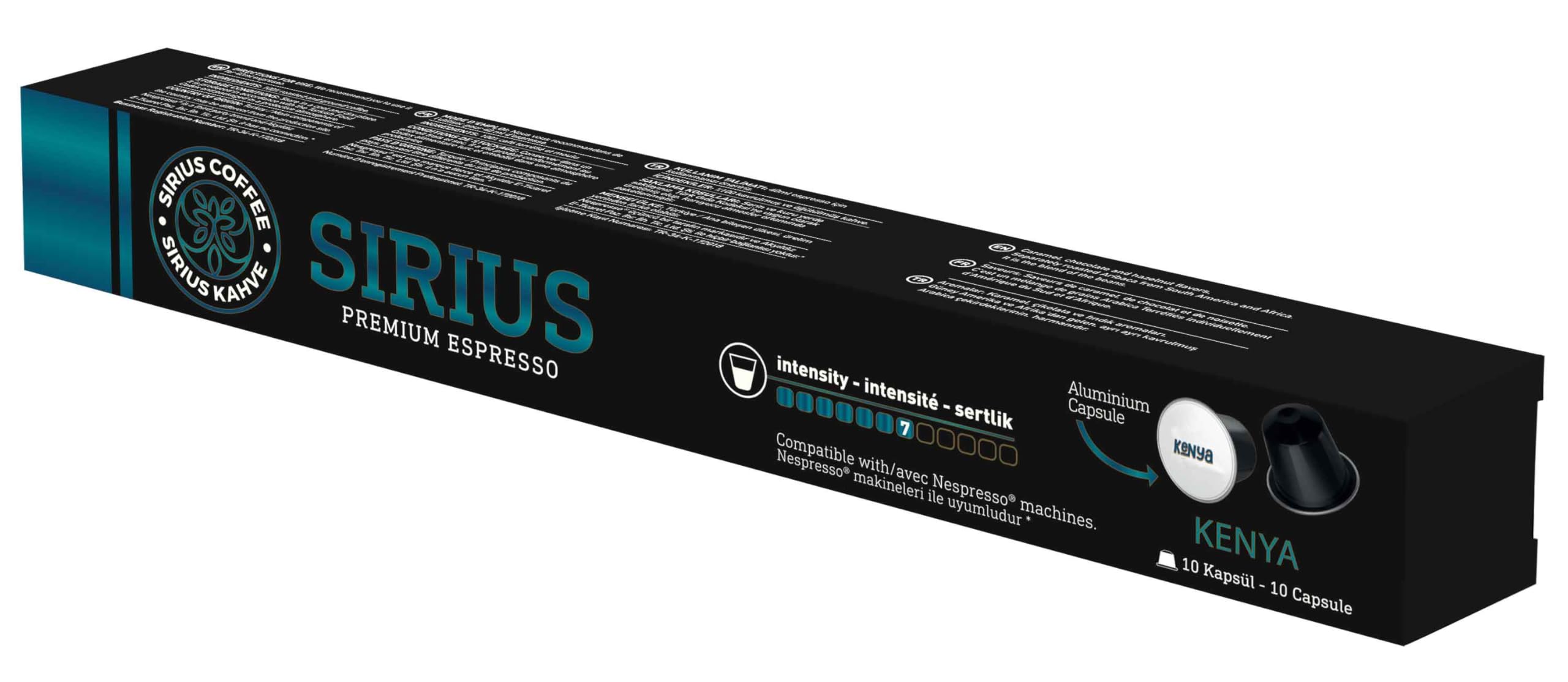 Sirius Nespresso Uyumlu Single Origin Kapsül Kahve Kenya-7