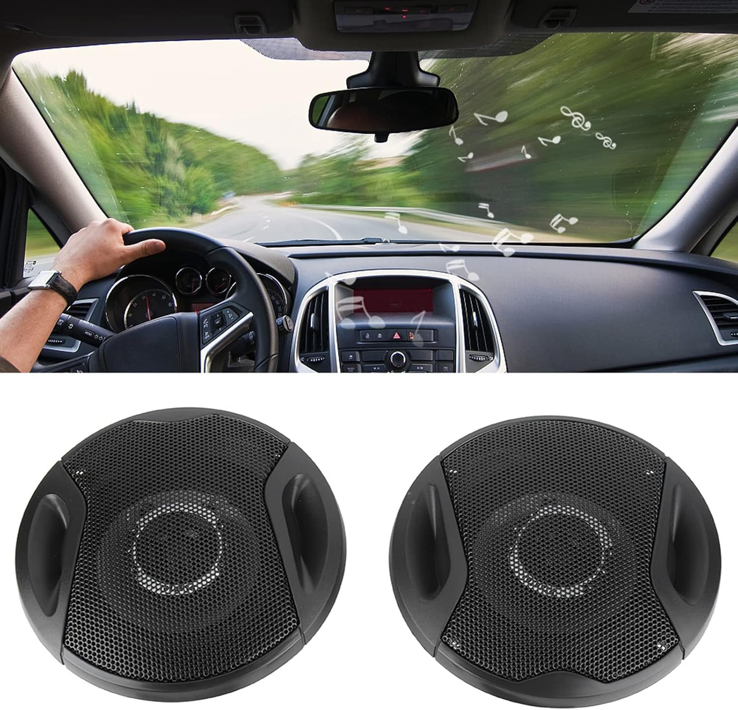 Car Speakers 4 Inch - 250W 4" 2 Way Car for Audio Coaxial Speakers Stereo 2pcs Car Rear/Front Door for Audio Speaker