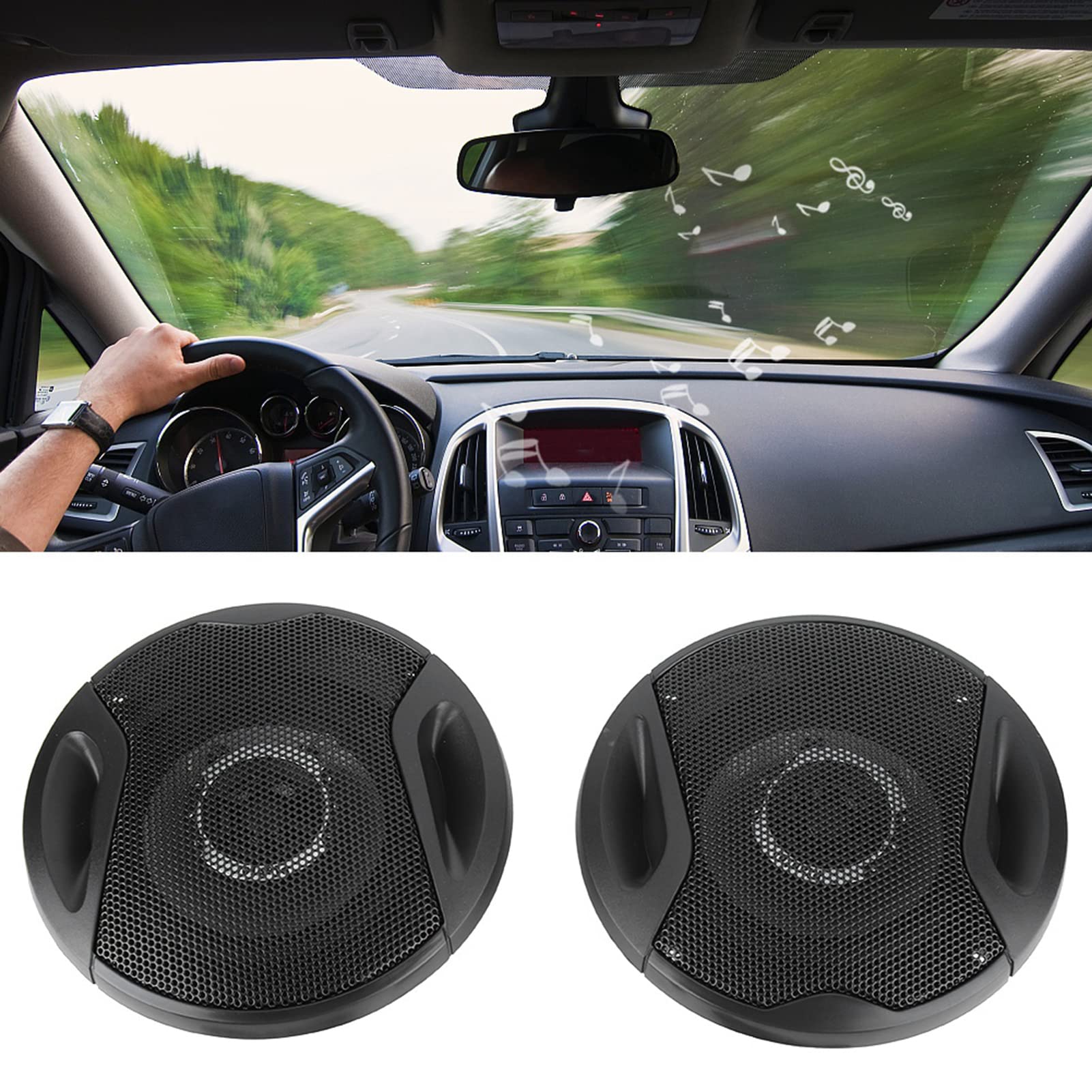 TS-G1041R Lot de 2 haut-parleurs coaxiaux de voiture 4 250 W pour portière arrière/arrière Système de haut-parleurs de voiture amélioré, son clair pour une expérience de conduite ou amélioration
