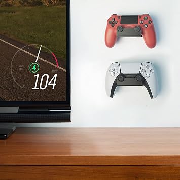 Monzlteck PS4 Controller Wall Mount for PS5 Controller, Screwless Application Single