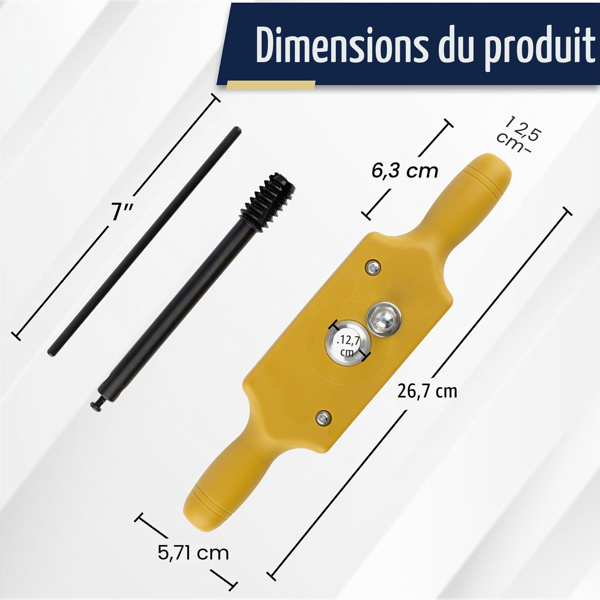 Kings County Tools Ensemble de tarauds et filières | Taille 1,27 cm | Coupe les fils en bois mâles et femelles | Boîte de filetage à deux mains | Taraud d'embouteillage | Coupe-fils en acier durable