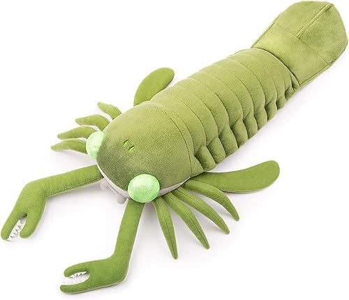 Vista 32 de ZHONGXIN MADE Juguete de peluche realista con microorganismo cámbrico – Simulación de 20 pulgadas de criatura marina del Cámbrico Microdictyon