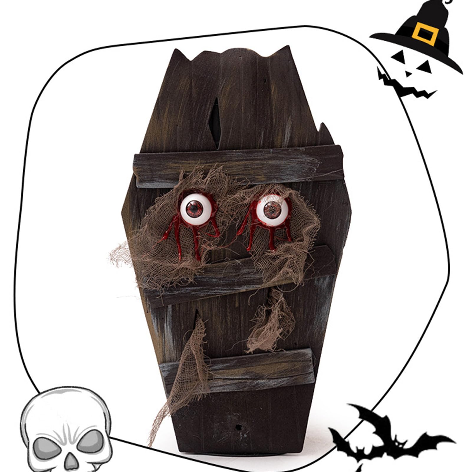 Dekoracja Trumna Halloween Elektryczna Poruszająca Się Ozdoba Trumny | Akcesoria Na Przyjęcie Na Podwórko Do Ogrodu Sypialni Szkoły Salonu Baru Drzwi Wejściowych Ścieżki