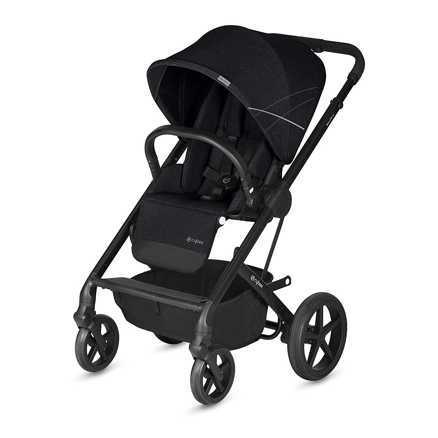 CYBEX Gold Kinderwagen Balios S, Ab Geburt bis 17 kg (ca. 4 Jahre), Lavastone Black