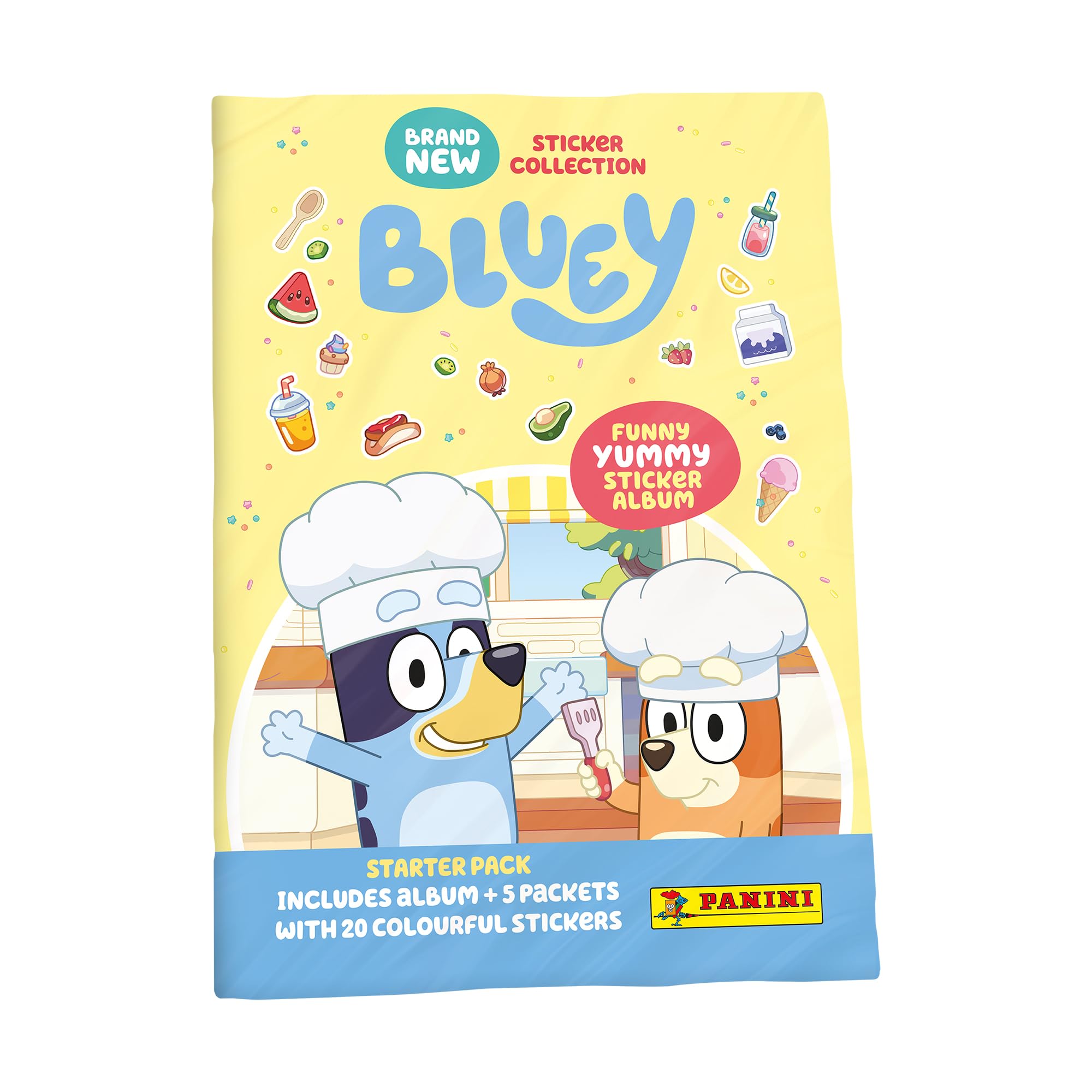 Panini Bluey Funny Yummy Sticker Collection - Starter Pack