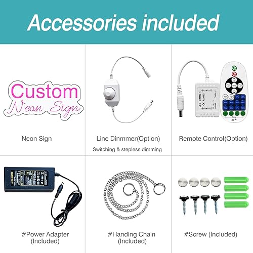 Miniatura 5 de Letrero de neón personalizado para decoración de pared, luces de neón grandes personalizadas para dormitorio, habitación de niños, bar, fiesta,