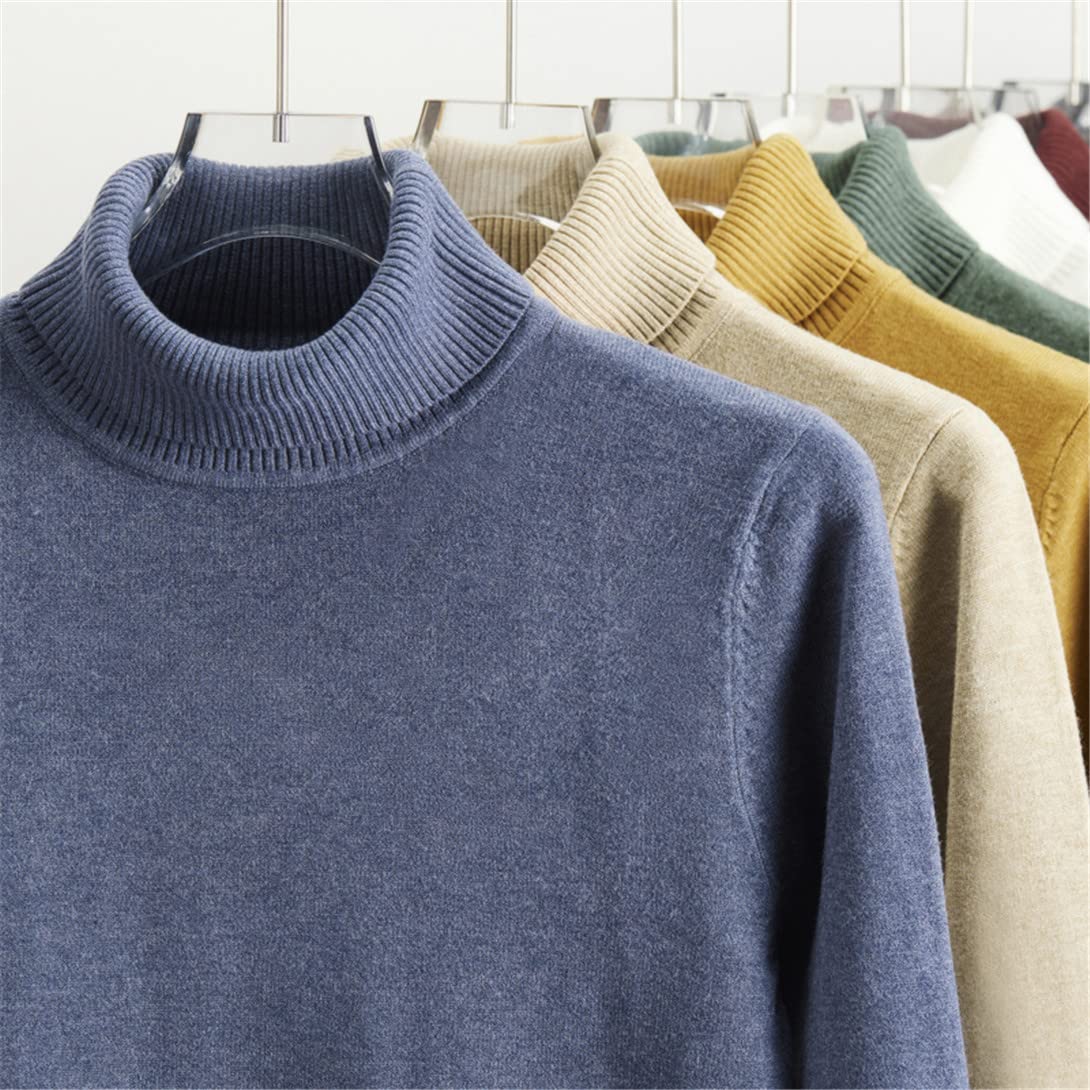 SaoBiiu Uomo Affari Maglione Nero Uomo Inverno Harajuku Maglione Lavorato A Maglia Verde Dolcevita Pullover per Gli Uomini Oversize