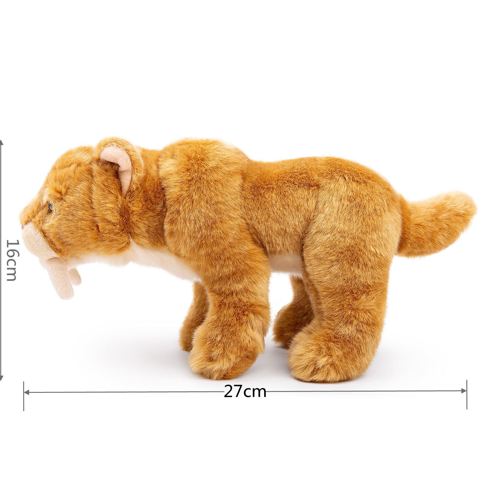 Smilodon Stuffed Animal,10 Sabertooth Tiger Plush Toy,Realistic Smilodon  Stuffed Tiger Plush Doll for for Kids, Animals - Amazon Canada