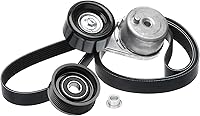 Gates 90K-38378A Complete Serpentine Belt Kit with Tensioner, Idler Pulley & Hardware - OE Quality Drive System Restore