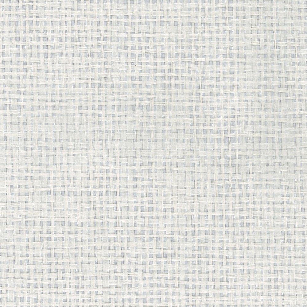 new488-428 Grasscloth Wallpaper, White Silver