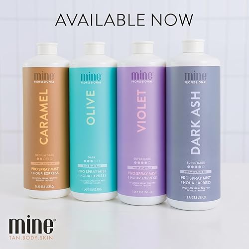 Miniatura 9 de MineTan - Solución de bronceado en aerosol  Solución de bronceado sin sol de ceniza oscura, para un acabado fresco e intenso marrón súper oscuro,