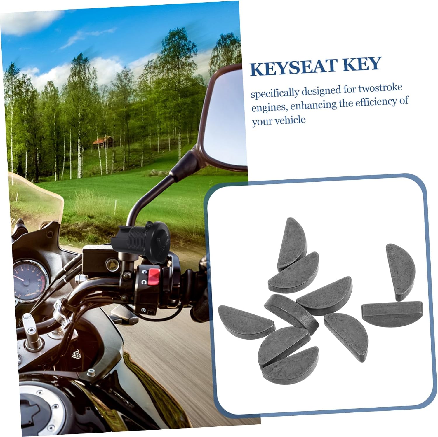10pcs Dirt Bike Clutch Lever Woodruff Key Assortment Offroad Atv Performance Parts for Mini Bikes