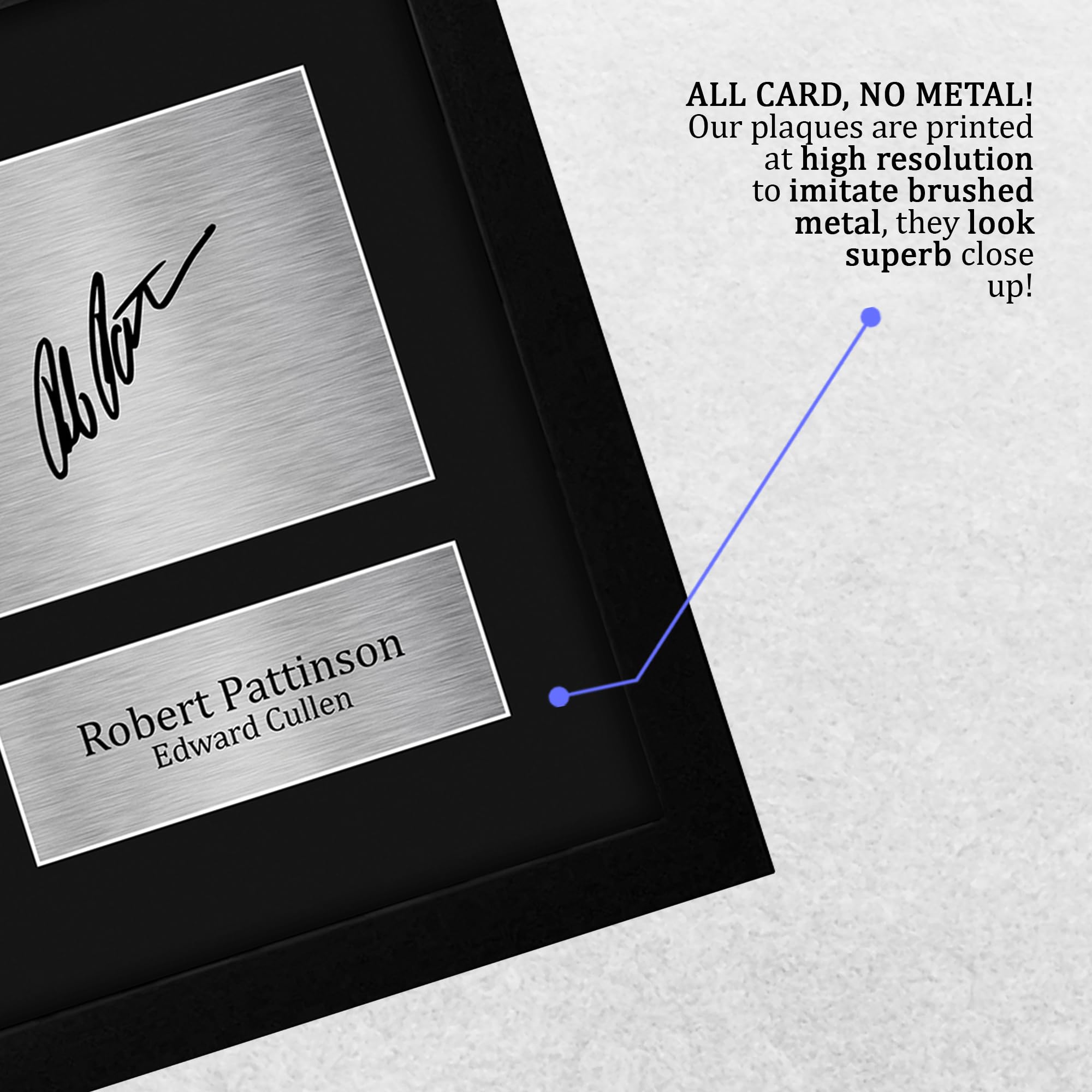 HWC Trading Robert Pattinson Twilight - Foto autografata stampata per i fan dei cimeli del cinema, formato lettera USA