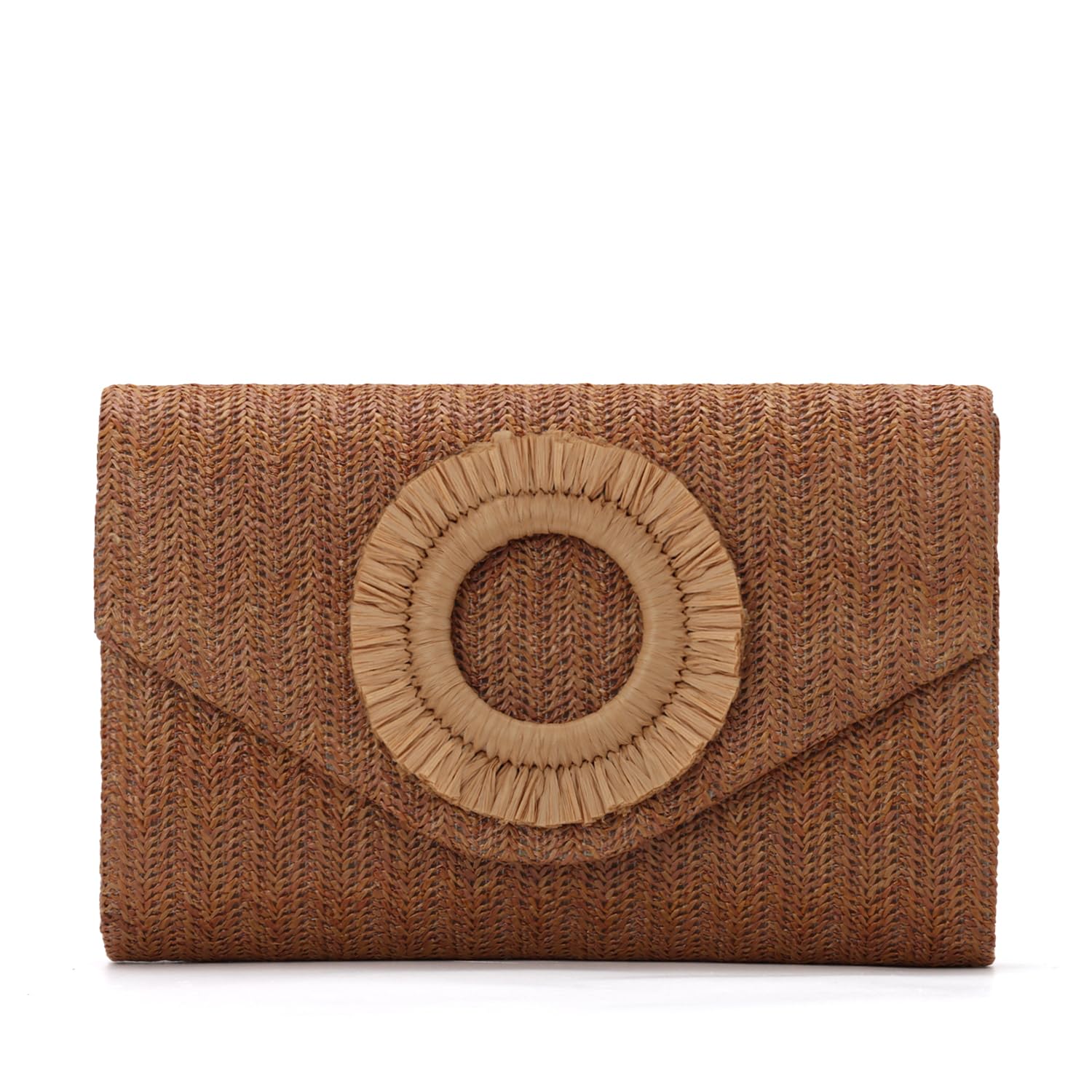 GOKTOW Straw Clutch Purse Rattan Summer Woven Beach Handbags for Women Wedding Vacation Travel Party 2025