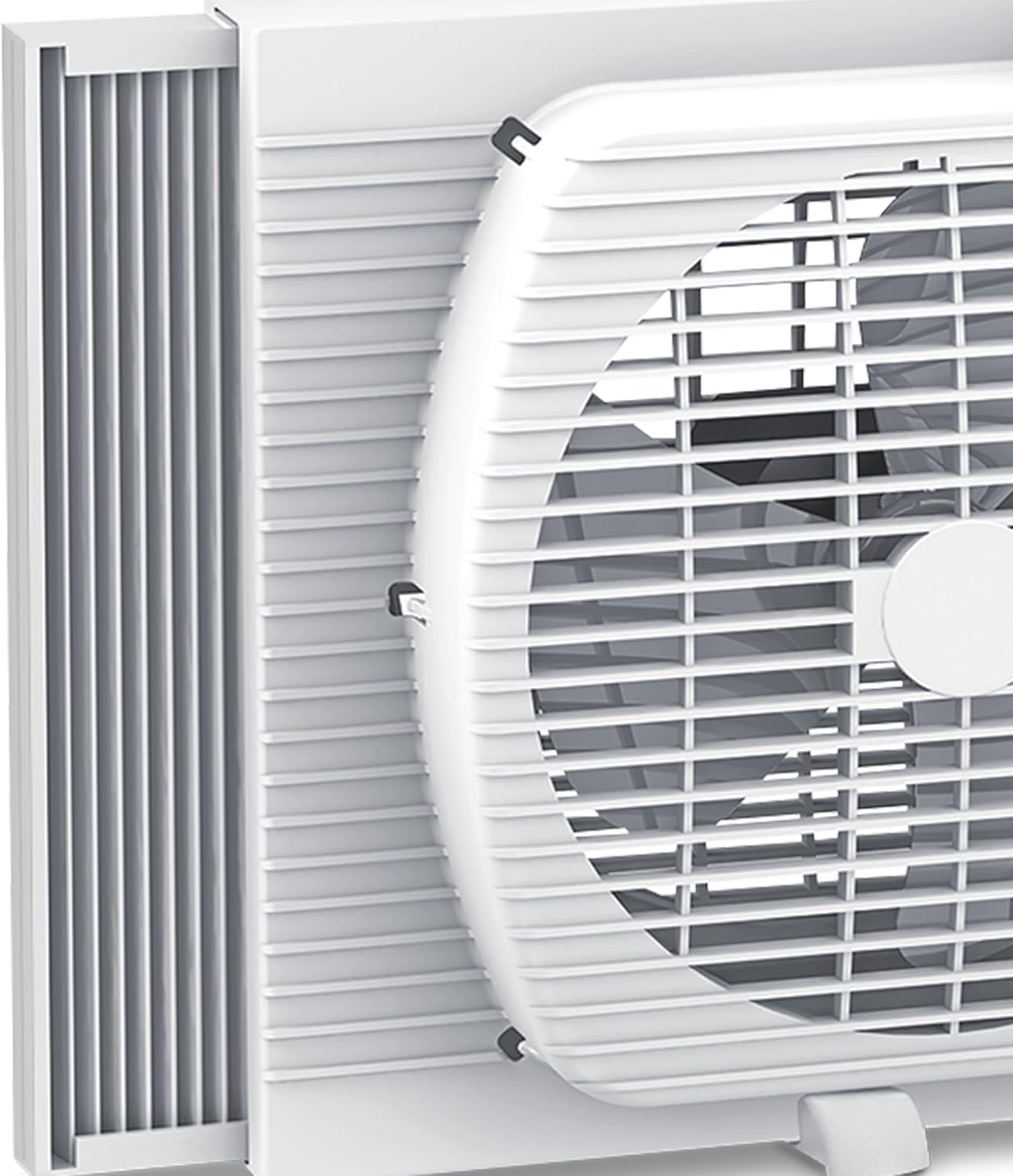 Cool-Living 9-Inch 2-Speed Portable Twin Window Fan, Cooling Dual Window Fan with Carry Handle