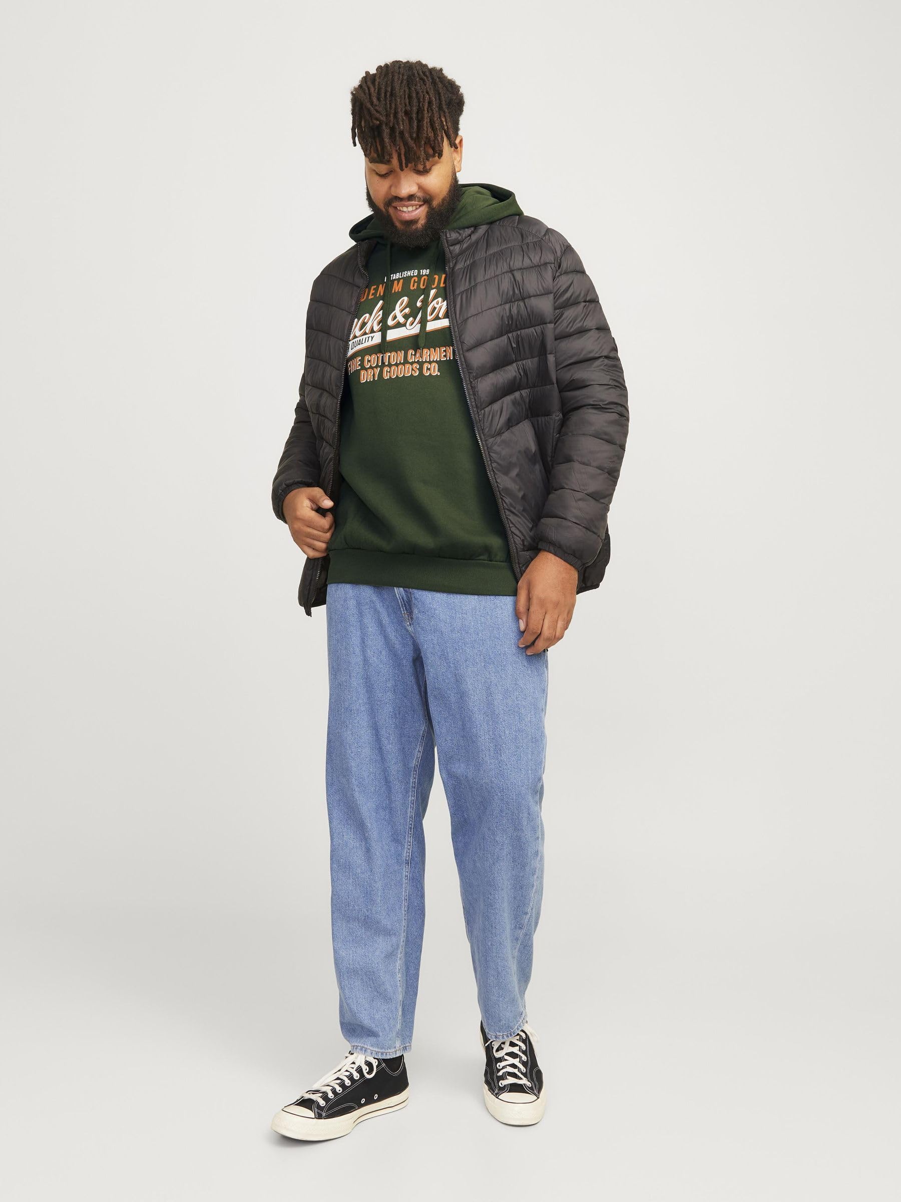 Jack & Jones Jjelogo Sweat Hood 2 col Aw25 Noos Jnr Jjelogo Sweat Hood 2 col Aw25 Noos Jnr Uomo (Pacco da 1)