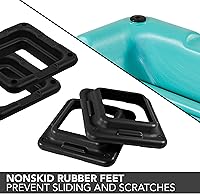 Vista 4 de The Step Original Aerobic Platform, Health Club Size Steppers for Exercise with risers for adjustable Home Workout, stair stepper for exercise and