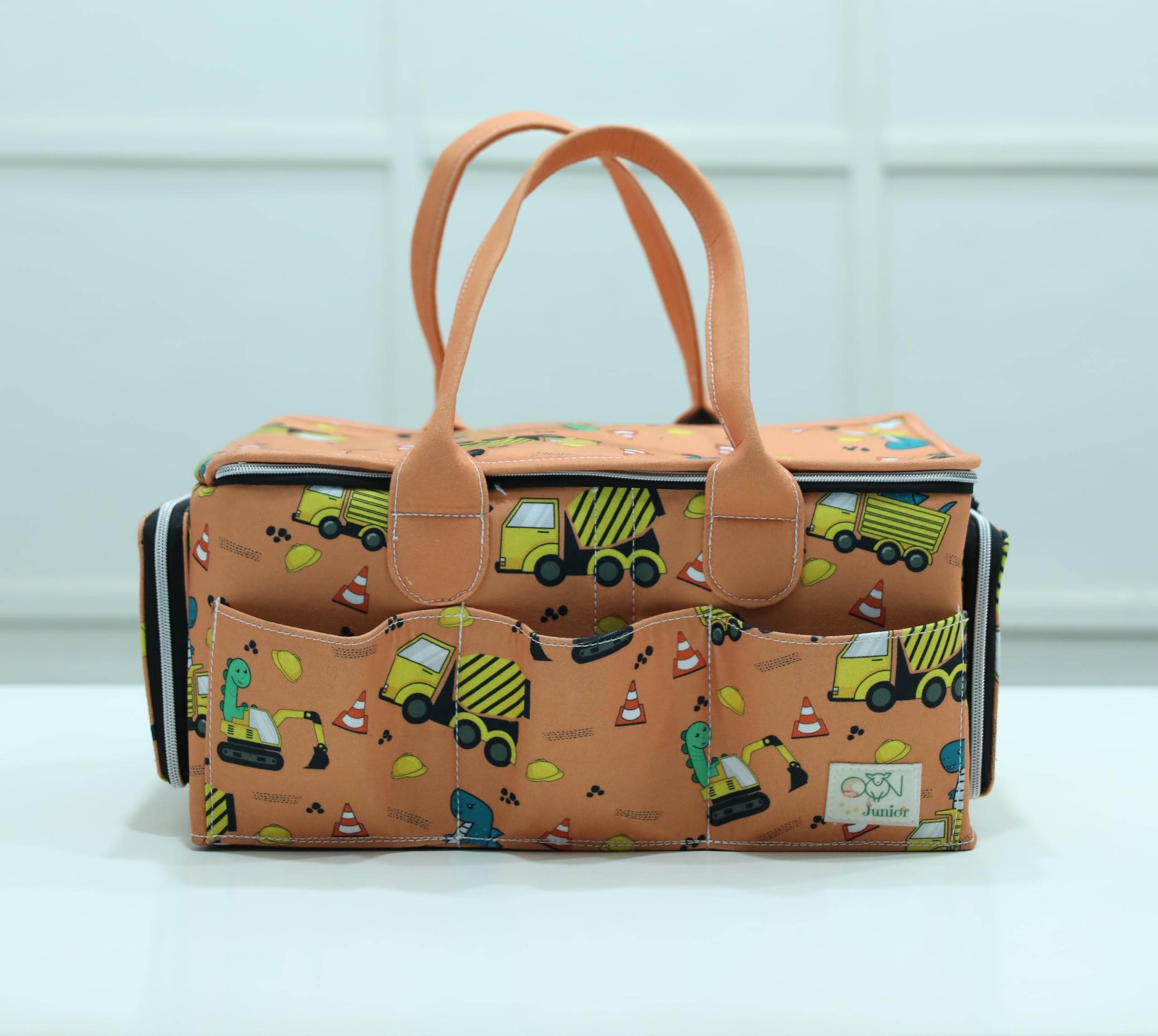 OON Junior All in One Personalised Zipper Diaper Caddy (Dinoland Delights)-image-25
