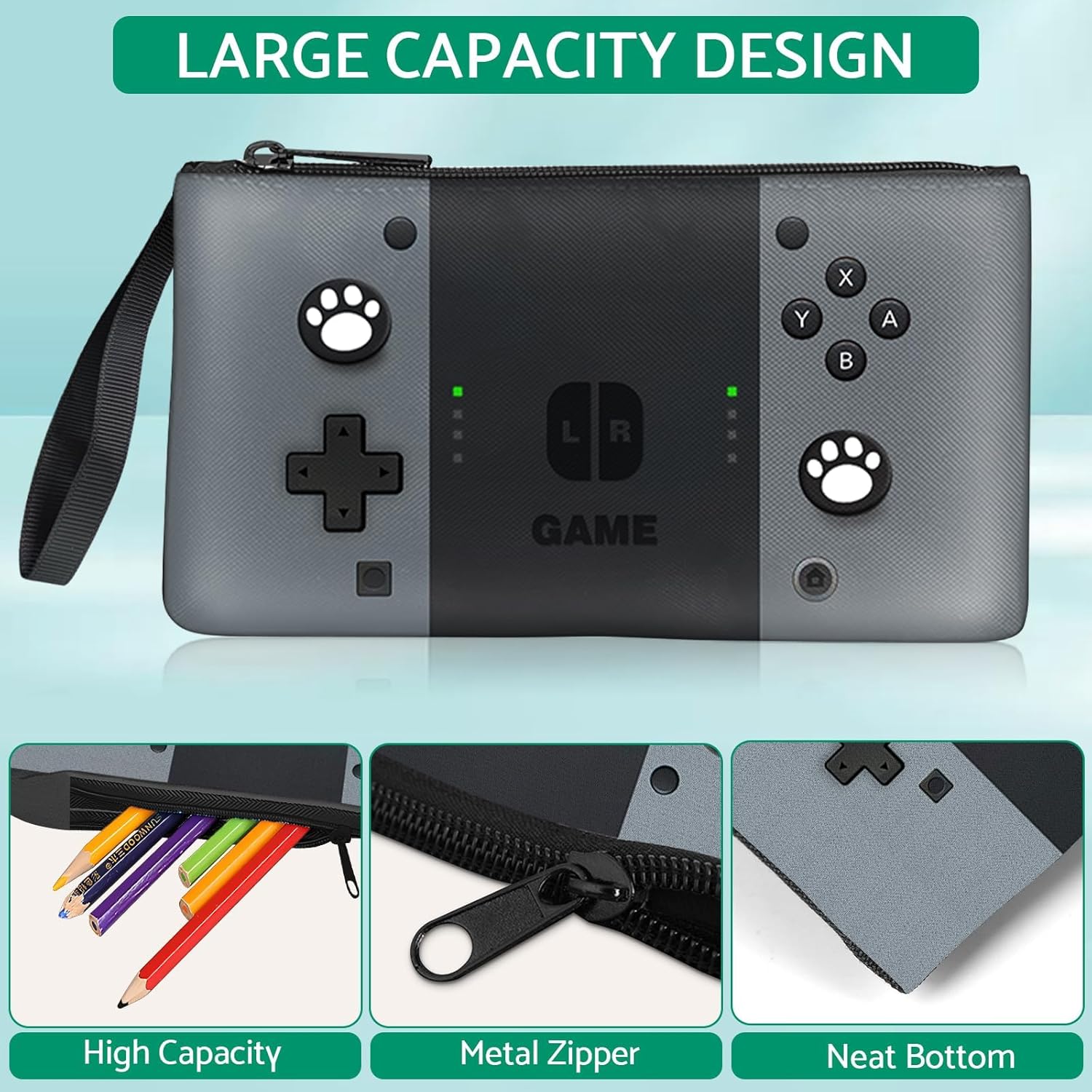 Kids Backpack For Boys，Gamer Boys Backpack For Children Teens Elementary Middle School, 17″ Students Bookbag - Image 4