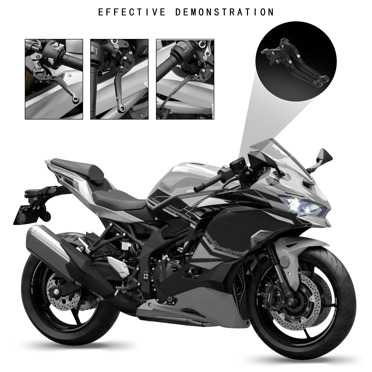Leviers de Frein et Embrayage Moto pour MT09 2015-2019, Kit Levier d'embrayage et Levier de Frein Moto CNC Réglables, Extensibles et Pliables