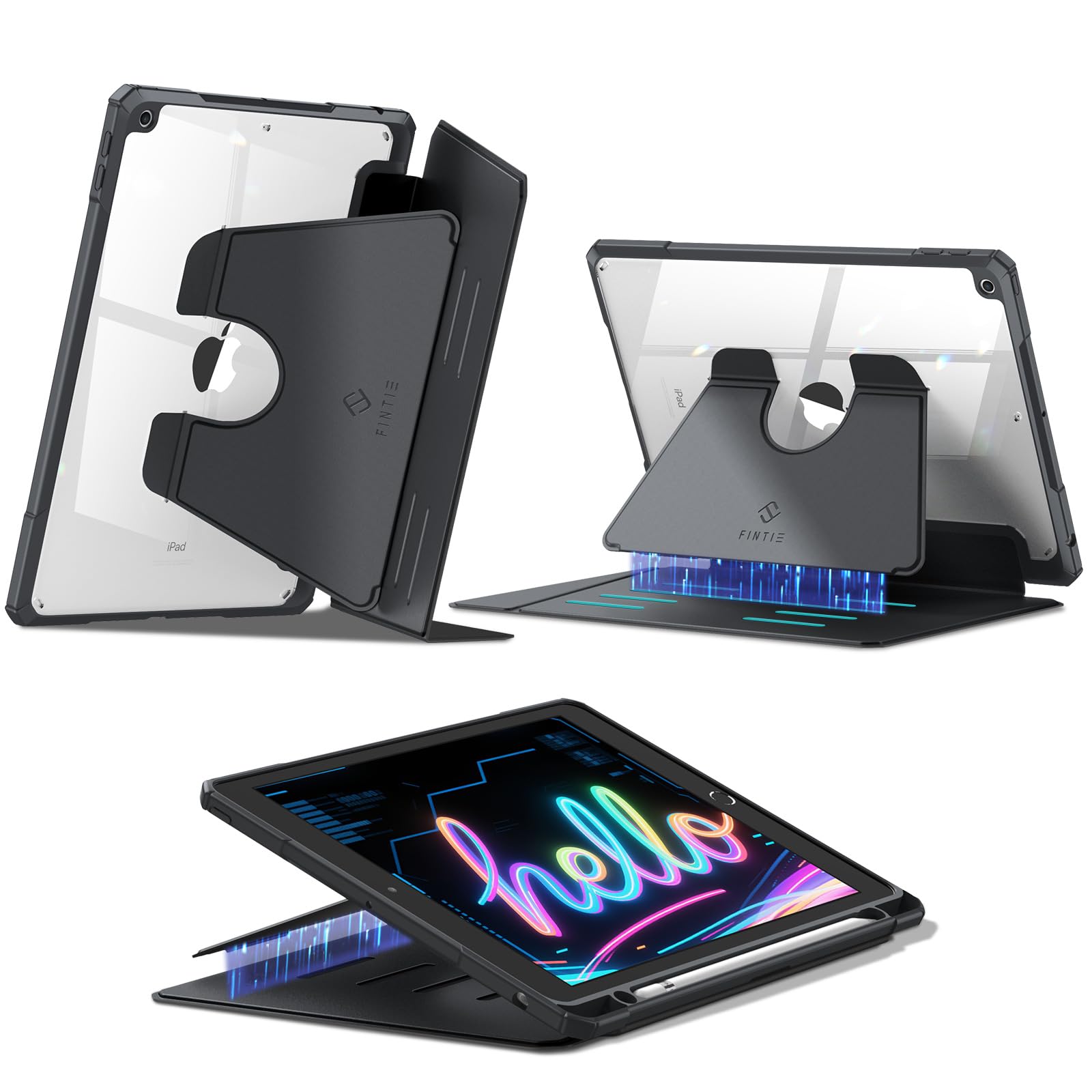 Amazon.com: Fintie Multi-Angle Viewing Case for iPad 9th/8th/7th