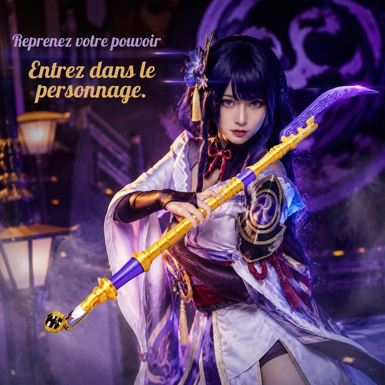 Zerodis Épée Longue de Cosplay, Réplique D'épée D'anime avec Matériau PLA Léger, Utilisation Multifonctionnelle et Design Authentique pour Les Conventions D'anime et Les événements de
