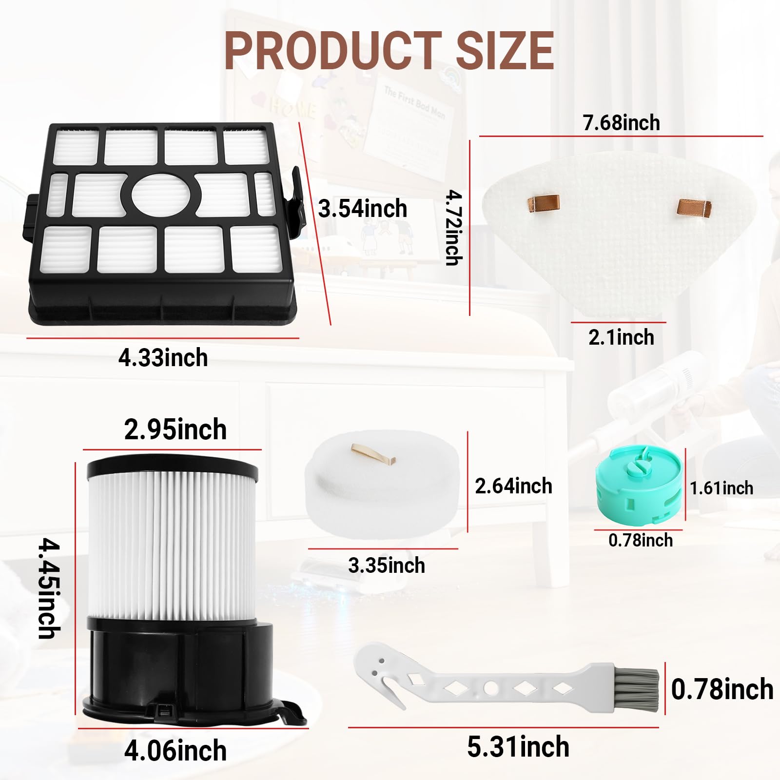 13-teiliges Zubehör-Set für Shark – für PowerDetect IP3251EUT IP3251C IP3252 Akku-Staubsauger – Rollenbürste und HEPA-Filter Ersatzteile 13-teiliges Zubehör-Set für Shark – für PowerDetect IP3251EUT IP3251C IP3252 Akku-Staubsauger – Rollenbürste und HEPA-Filter Ersatzteile
