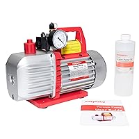 Vista 2 de Bomba de vacío de paletas rotativas de doble etapa para recarga de refrigerante HVAC/CA automática, resina EPoxy o desgasificación de vino