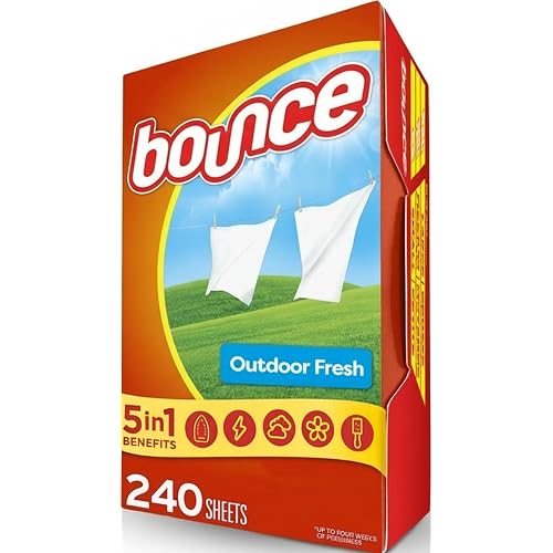 Bounce Fabric Softener Sheets, Outdoor Fresh Scent, 240 Count