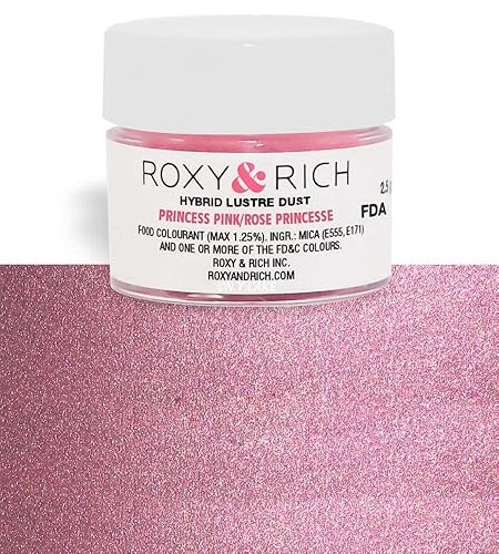 Miniatura 10 de Roxy & Rich Hybrid Luster Powder - Colorante para alimentos, color blanco satinado, 0.09 oz