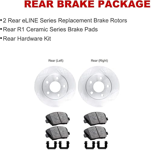 Miniatura 3 de Mitsubishi Montero 1990-2000 - Rotores de disco de freno y almohadillas de cerámica