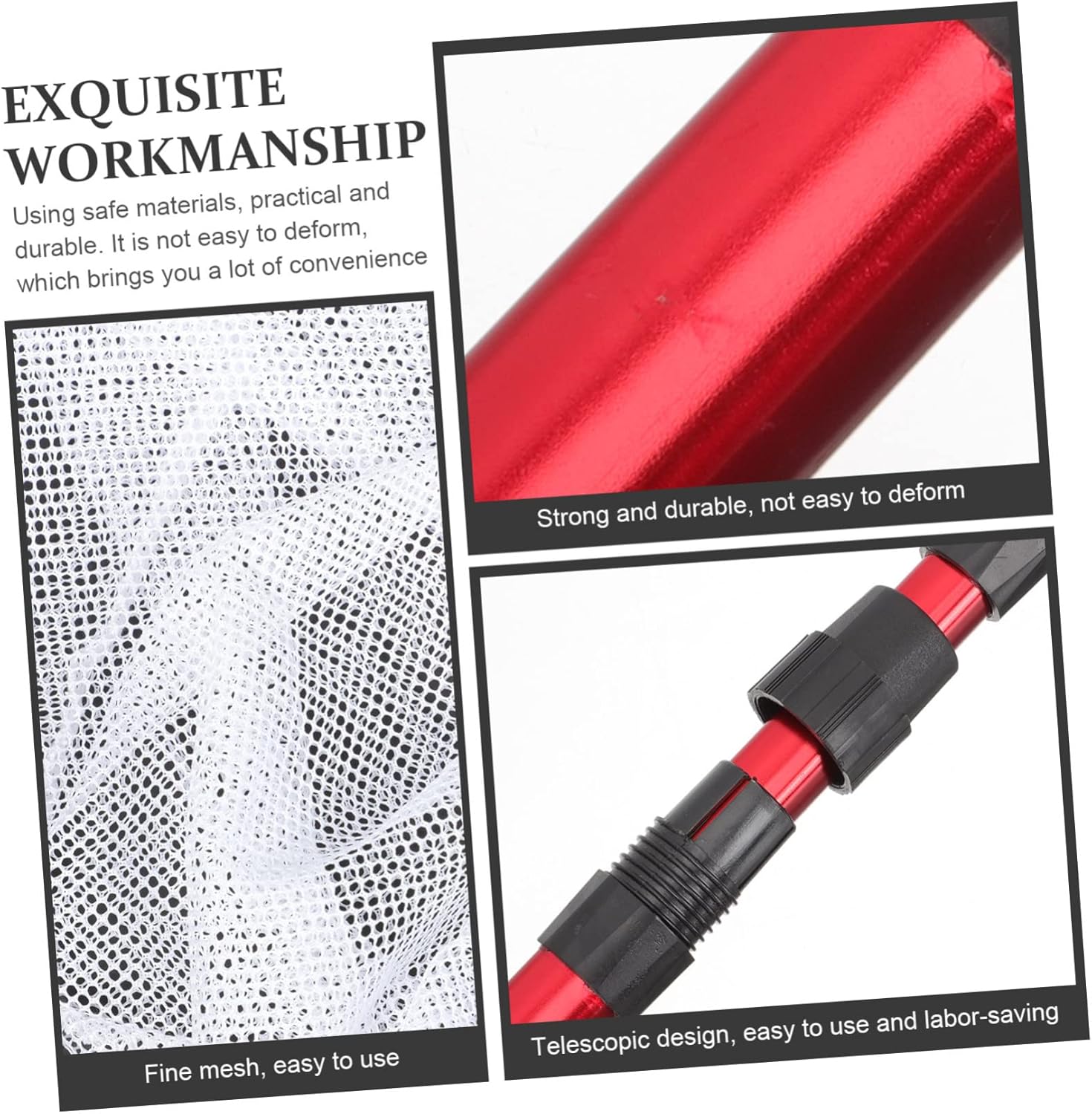 BESPORTBLE Extendable Telescopic Net for Catching Butterflies and Insects Durable Aluminum Alloy Frame Comfortable Non-Slip Handle Outdoor Toy for Boy Girl and Nature Exploration