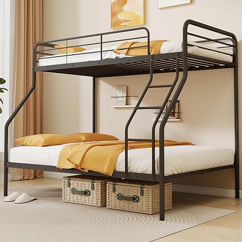 Giantex Metal Bunk Beds Twin Over Full Size, Heavy Duty