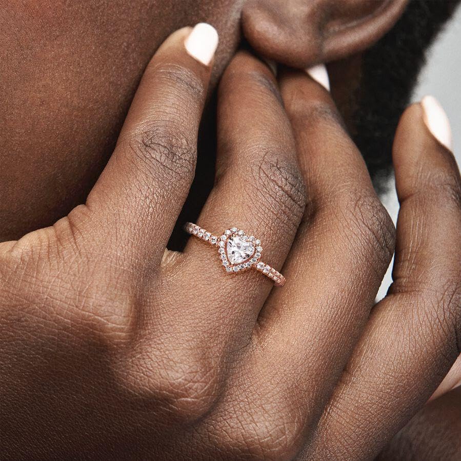 Bague Pandora Coeur étincelant blanc 188421C02 fini les bijoux ternes qui s'oxydent - 5