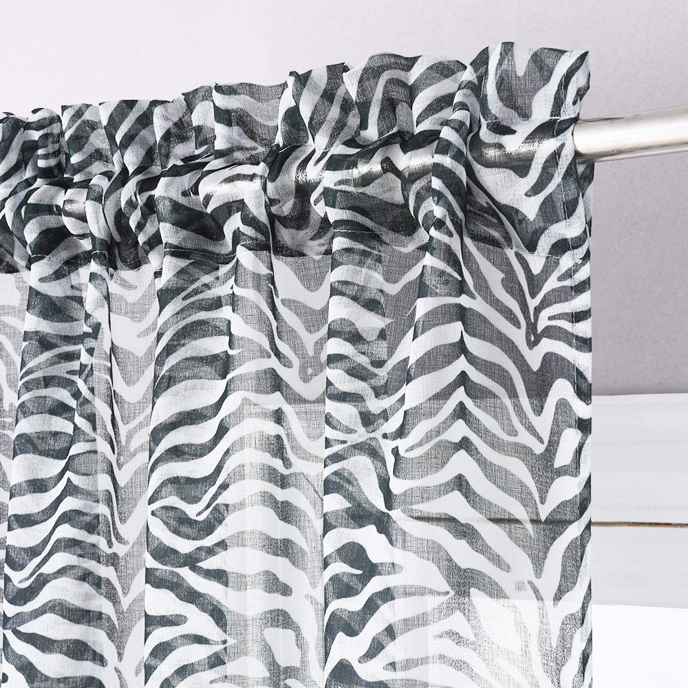 Zebra Print Sheer Curtains All Curtains