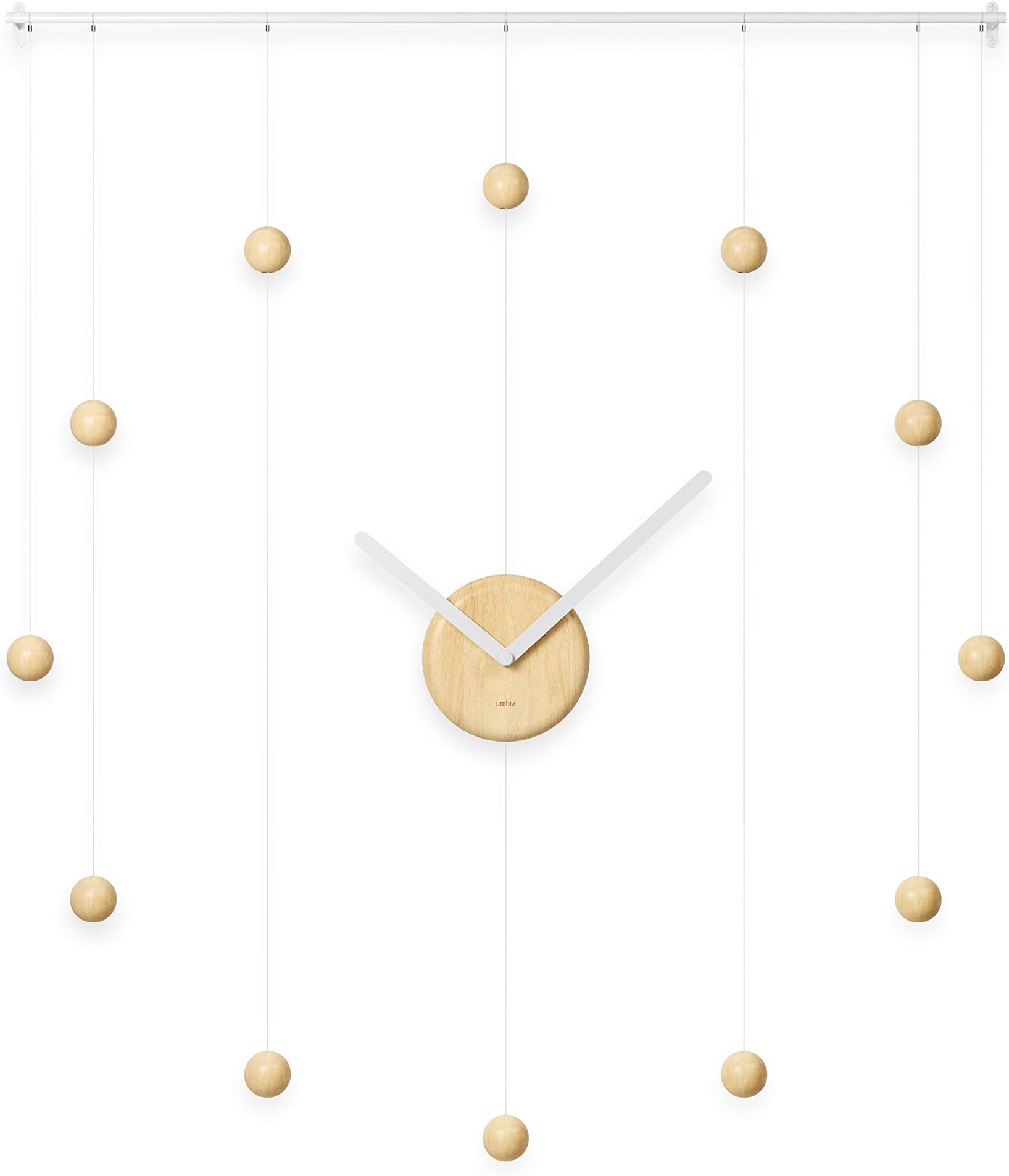 Umbra HANGTIME CLOCK, White/Natural, L