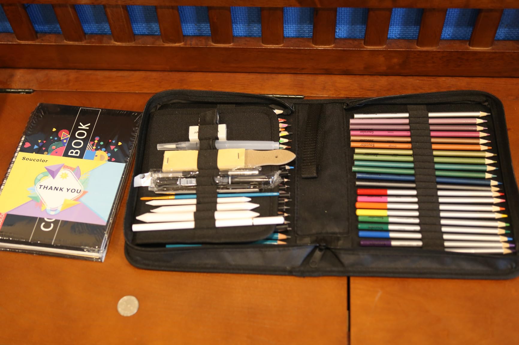 5/mo Finance Soucolor Art Kit, 76 Pack Pro Art Supplies for Adults