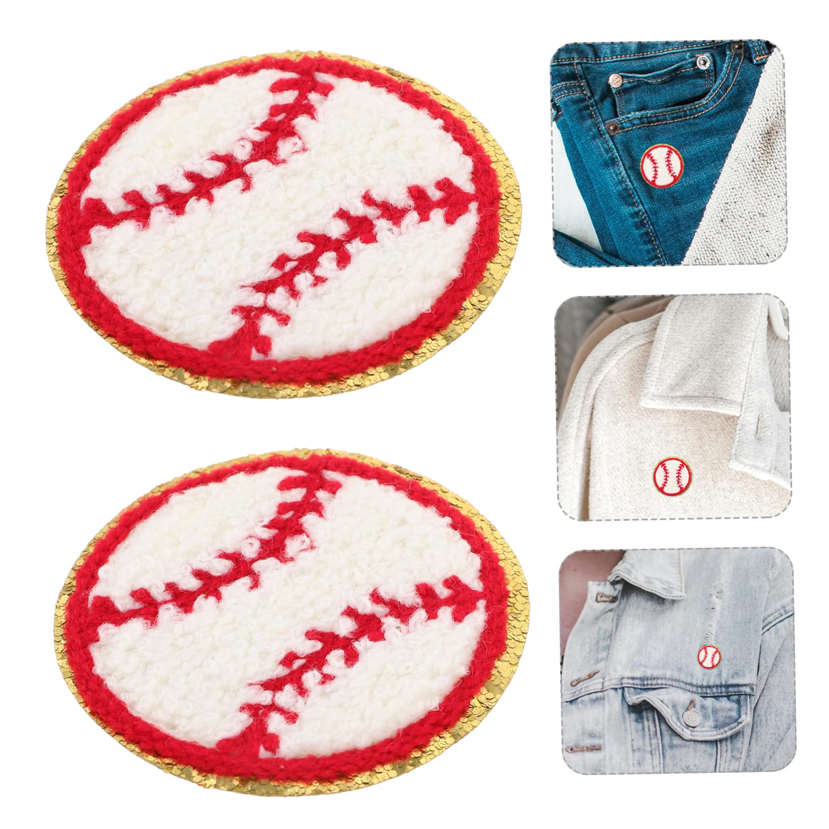 60piezas Parches De Béisbol Reemplazables Para Sombreros Parches Decorativos De Ropa Resistentes Al Accesorios Para Manualidades y Reparaciones
