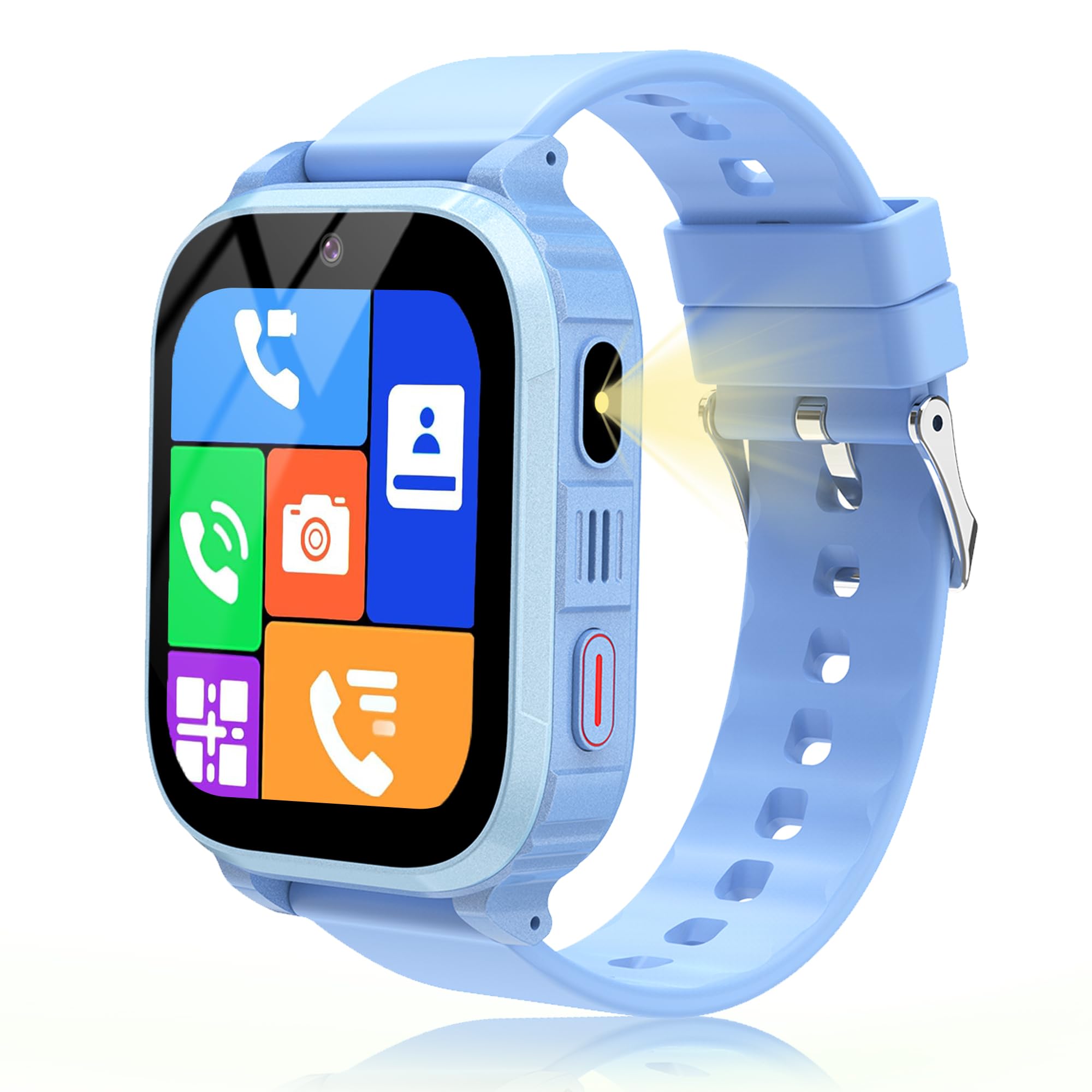 Smartwatch Bambini GPS con video 1,83” schermo HD 4G e chiamate telefoniche, SOS, con localizzazione in tempo reale e modalità scuola, ottimo regalo per bambini e bambina dai