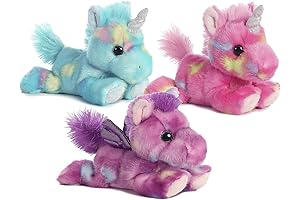 Aurora Bundle of 3 Soft Plushies: Mystical Unicorn & Pegasus Friends