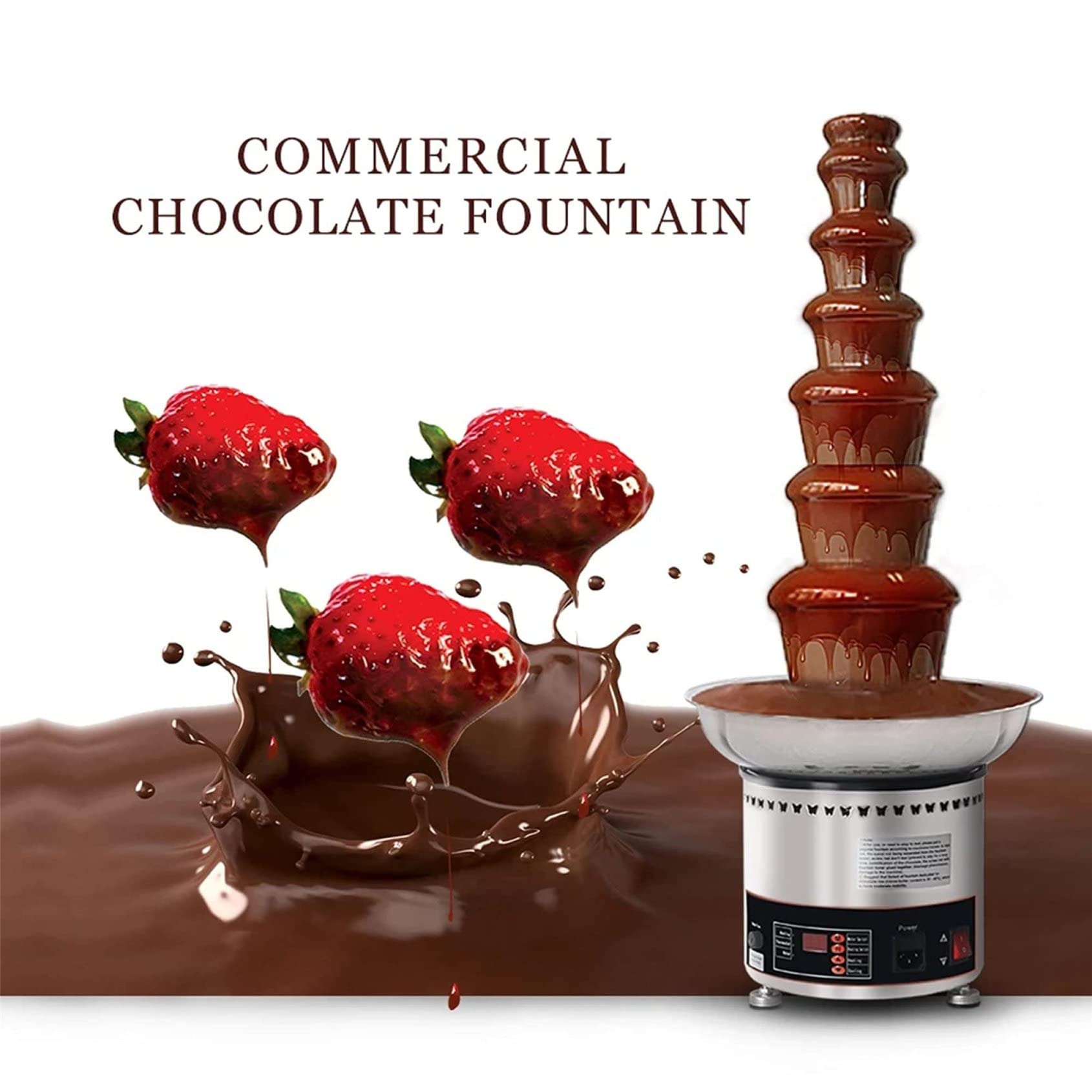 Fondue au chocolat fondue Machine à fondre à température réglable pour bonbons et fromages
