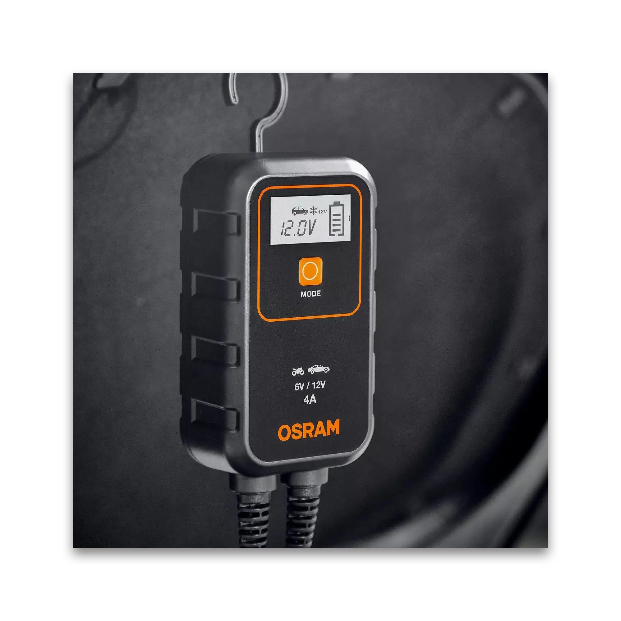 OSRAM BATTERYcharge 904, caricabatterie intelligente 4A e mantenitore di carica, per batterie di piccole dimensioni, 12v